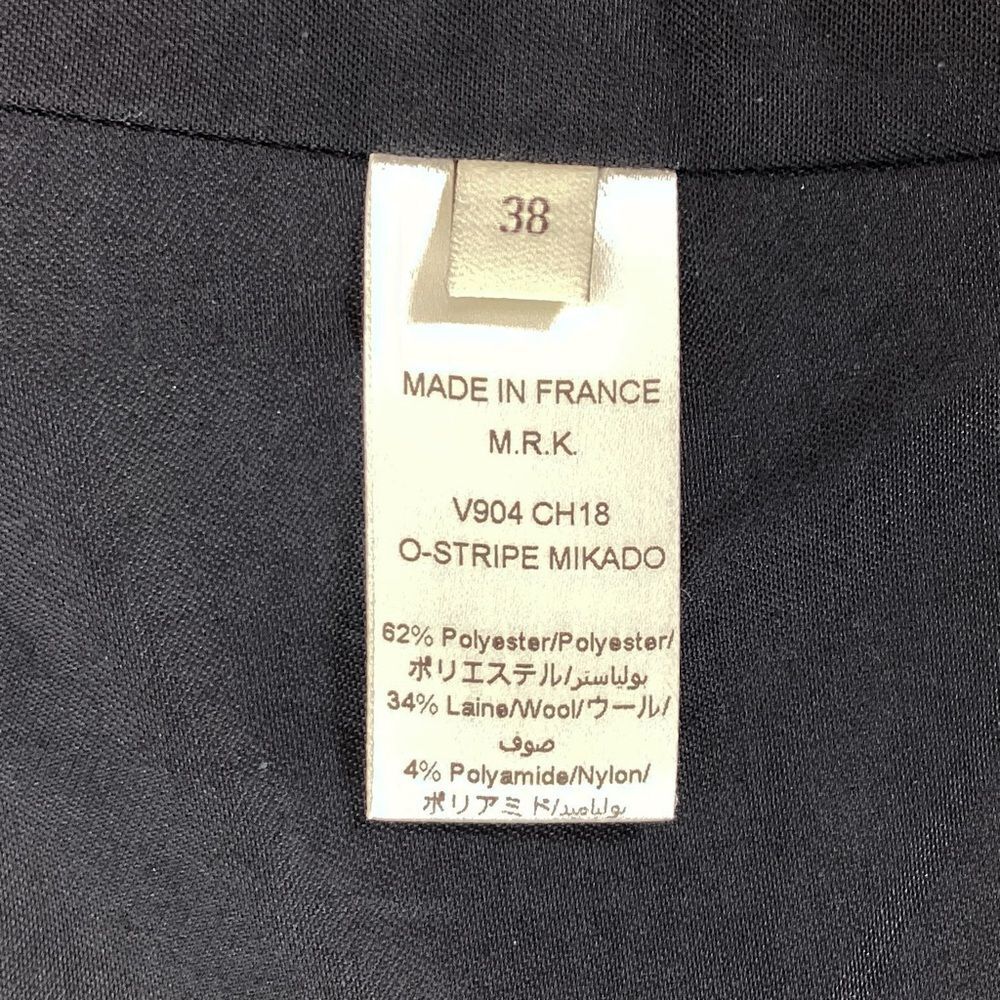 Maison Rabih Kayrouz Striped Blazer Jacket Purple Navy Tailored Minimalist 38 - Picture 10 of 12